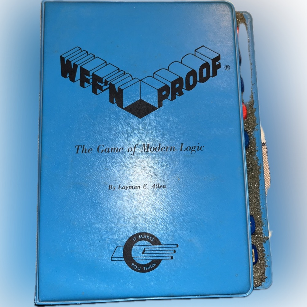 Vintage WFF ’N PROOF “The Game of Modern Logic” – Blue Folio Set